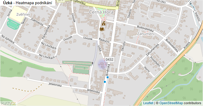 Úzká - mapa podnikání