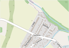 V Aleji v obci Černá Hora - mapa ulice