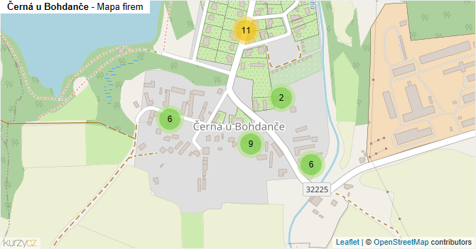 Černá u Bohdanče - mapa firem