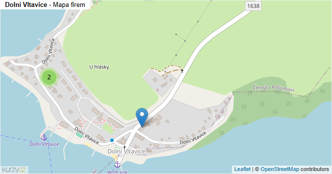 Dolní Vltavice - mapa firem