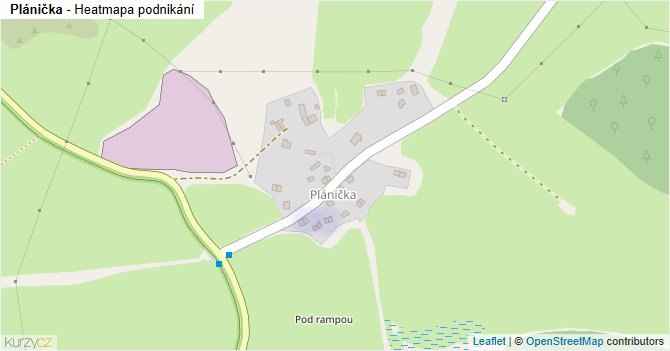 Plánička - mapa podnikání