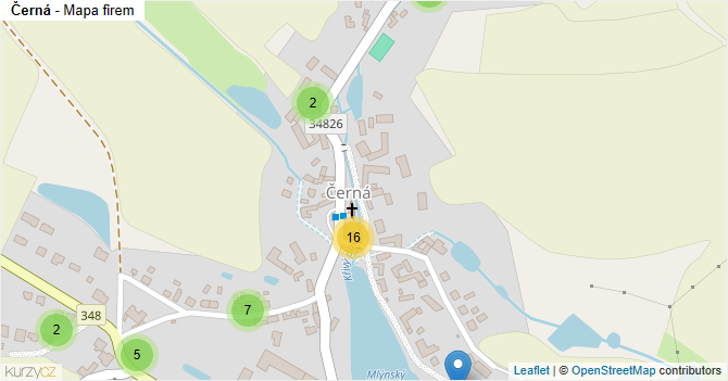 Černá - mapa firem