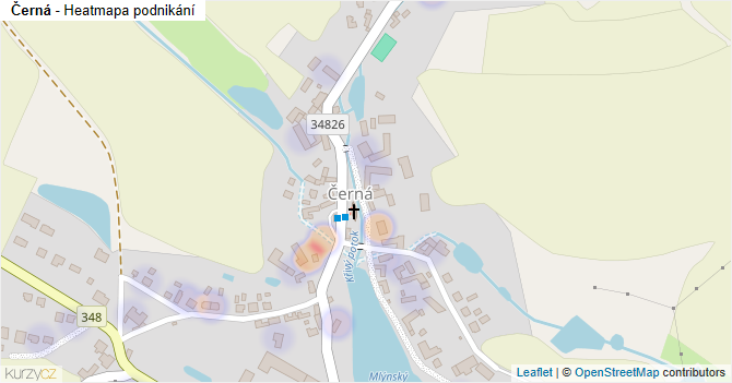 Černá - mapa podnikání