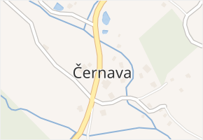 Černava v obci Černava - mapa části obce