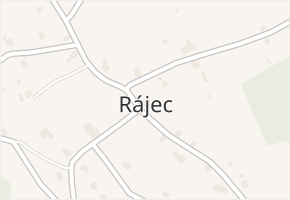 Rájec v obci Černava - mapa části obce