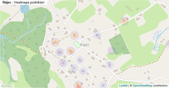 Rájec - mapa firem