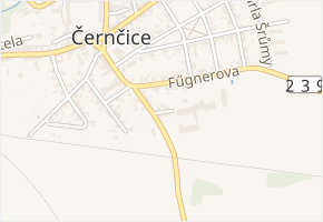 Raisova v obci Černčice - mapa ulice