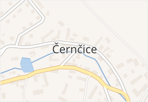Černčice v obci Černčice - mapa části obce