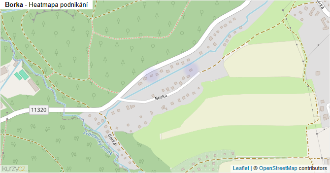 Borka - mapa podnikání