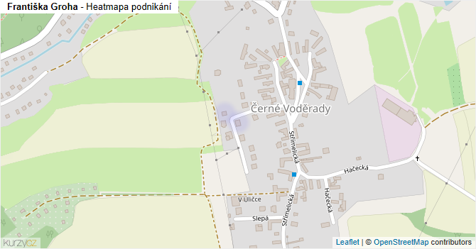 Františka Groha - mapa podnikání