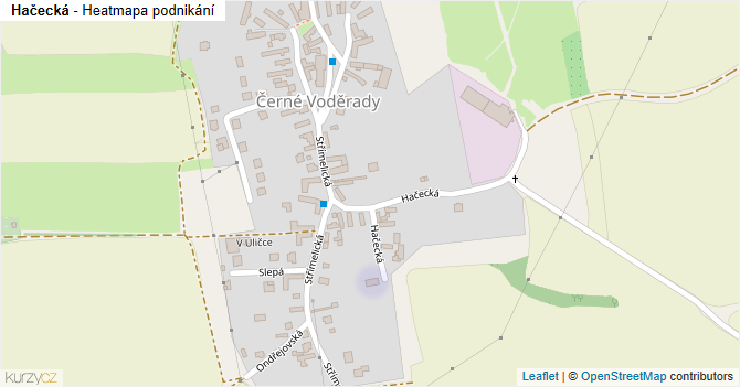Hačecká - mapa podnikání