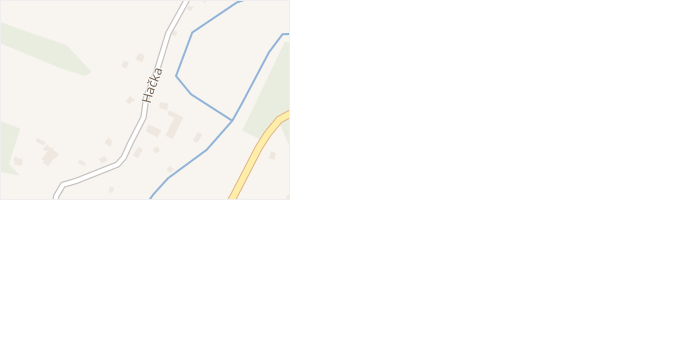 Hačka v obci Černé Voděrady - mapa ulice