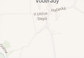 Ondřejovská v obci Černé Voděrady - mapa ulice