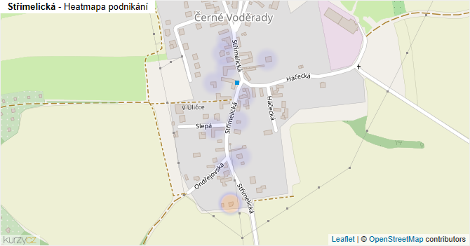 Střímelická - mapa podnikání