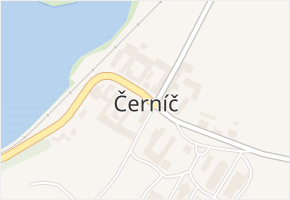 Černíč v obci Černíč - mapa části obce