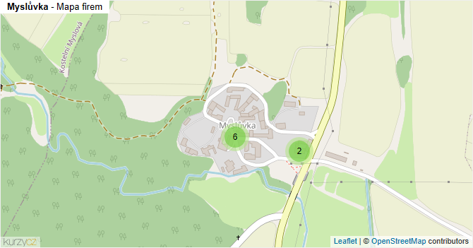 Myslůvka - mapa firem