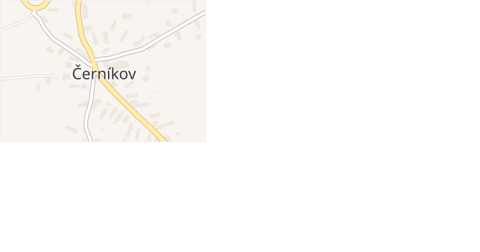 Černíkov v obci Černíkov - mapa části obce