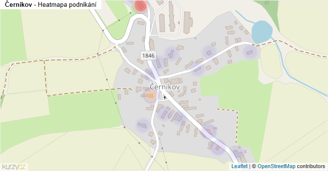 Černíkov - mapa podnikání