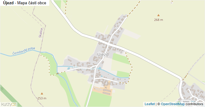 Újezd - mapa části obce