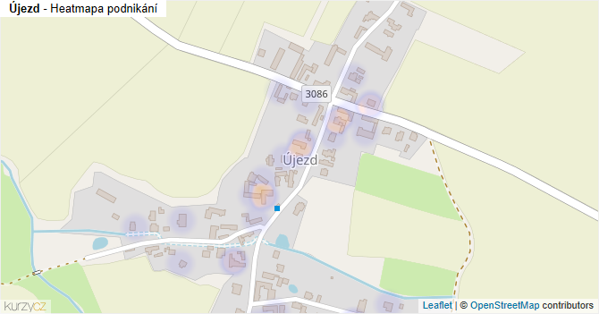 Újezd - mapa podnikání