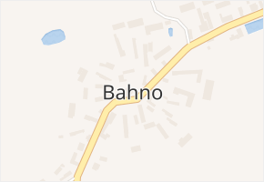 Bahno v obci Černíny - mapa části obce