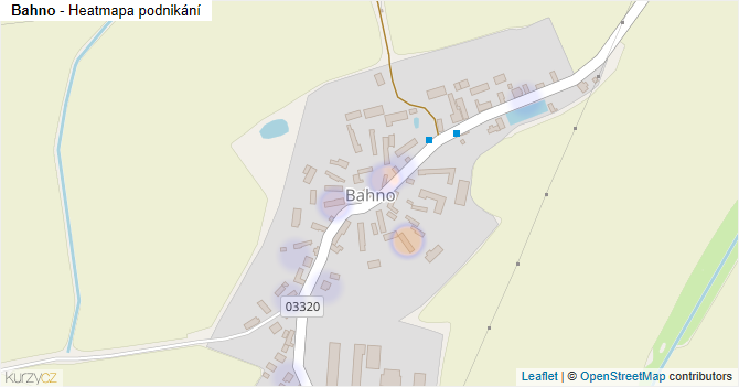 Bahno - mapa podnikání