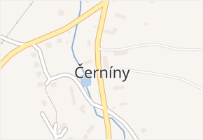 Černíny v obci Černíny - mapa části obce
