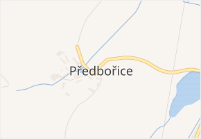 Předbořice v obci Černíny - mapa části obce