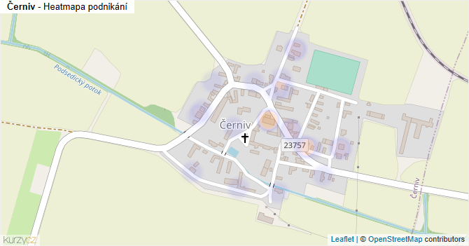 Černiv - mapa podnikání