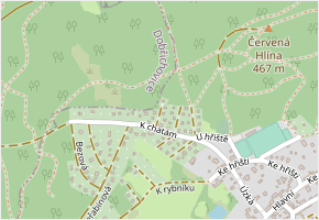 Brusinková v obci Černolice - mapa ulice
