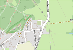 Ke dvoru v obci Černolice - mapa ulice