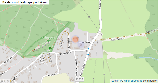 Ke dvoru - mapa podnikání
