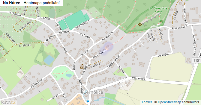 Na Hůrce - mapa podnikání