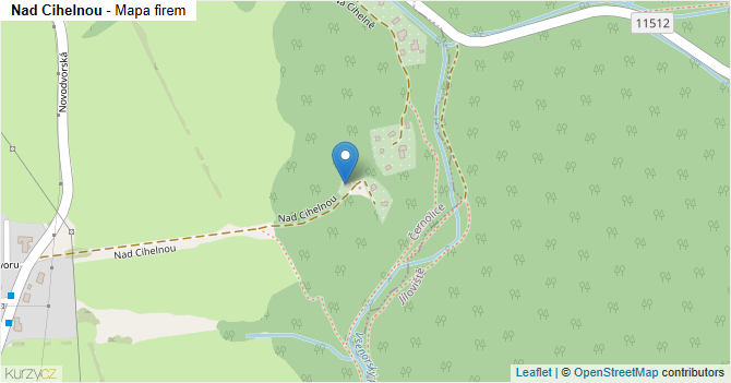 Nad Cihelnou - mapa firem
