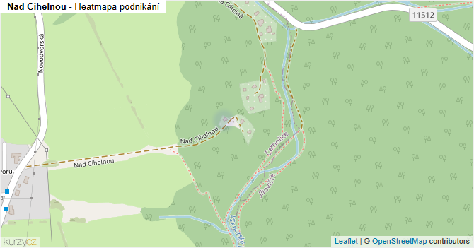 Nad Cihelnou - mapa podnikání