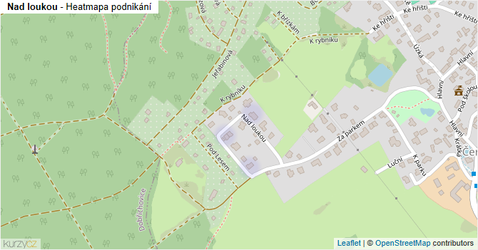 Nad loukou - mapa podnikání