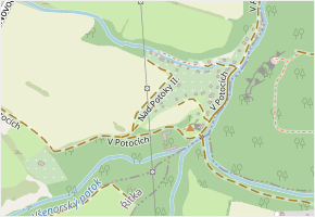 Nad Potoky I. v obci Černolice - mapa ulice