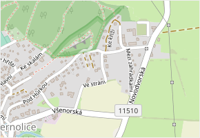 Ve stráni v obci Černolice - mapa ulice
