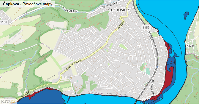 Čapkova - mapa podnikání