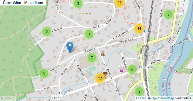 Černošice - mapa firem