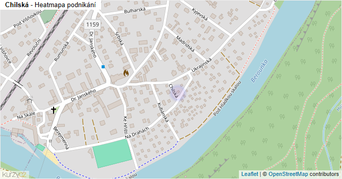 Chilská - mapa podnikání