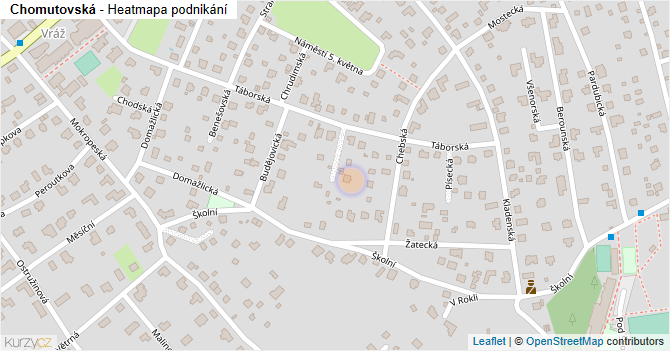 Chomutovská - mapa podnikání