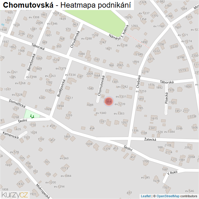 Mapa Chomutovská - Firmy v ulici.