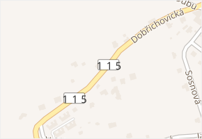 Dobřichovická v obci Černošice - mapa ulice