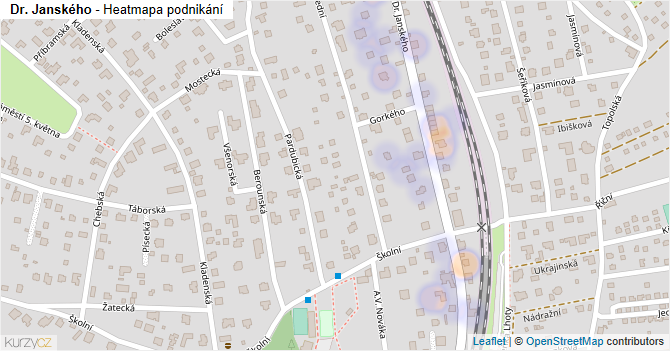 Dr. Janského - mapa podnikání