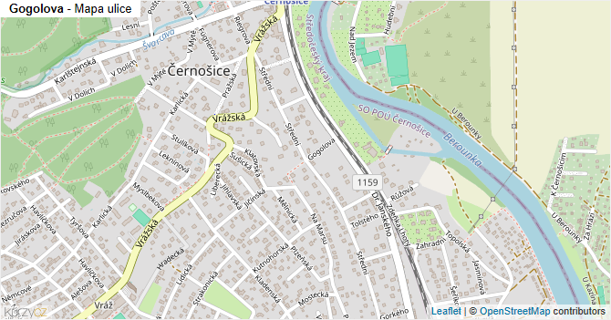 Gogolova - mapa ulice