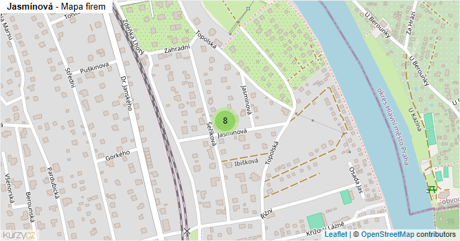 Jasmínová - mapa firem