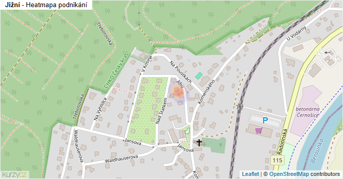 Jižní - mapa podnikání