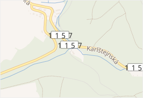 K hájovně v obci Černošice - mapa ulice