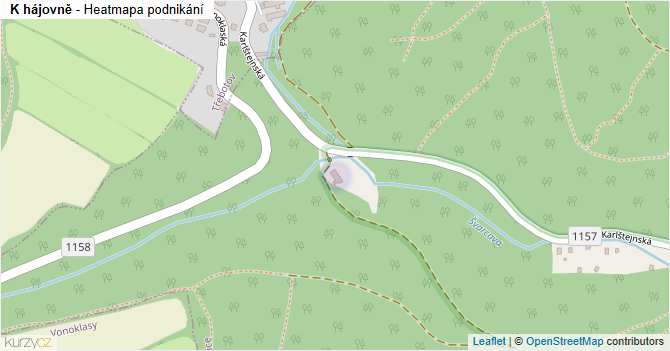 K hájovně - mapa podnikání